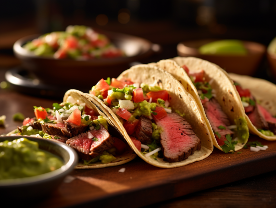 Beef Tacos with Homemade Guacamole