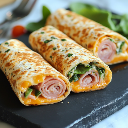 Ham and Cheese Wraps