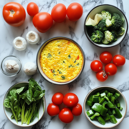 Essential Ingredients for Mini Frittatas with Veggies