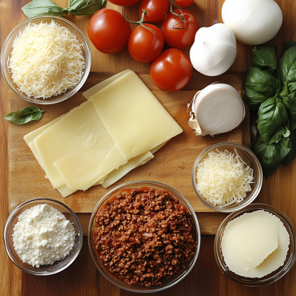 Essential Ingredients for Lasagna Bolognese