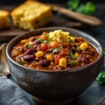 Slow Cooker Chili with Cornbread Recipe