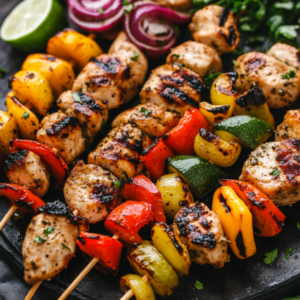 Grilled Chicken and Vegetable Skewers Recipe